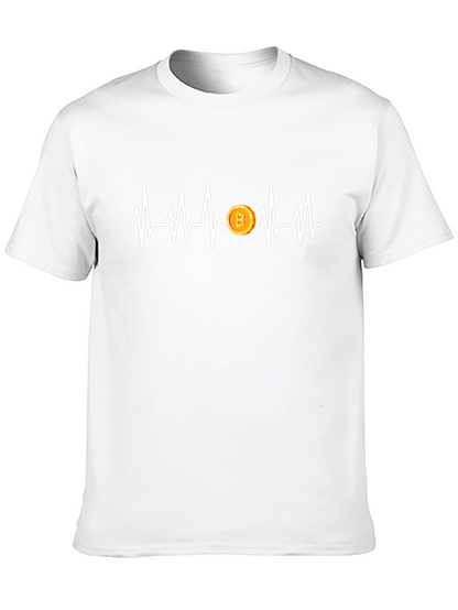 Bitcoin Heartbeat T-Shirt - Crypto Lover Tee