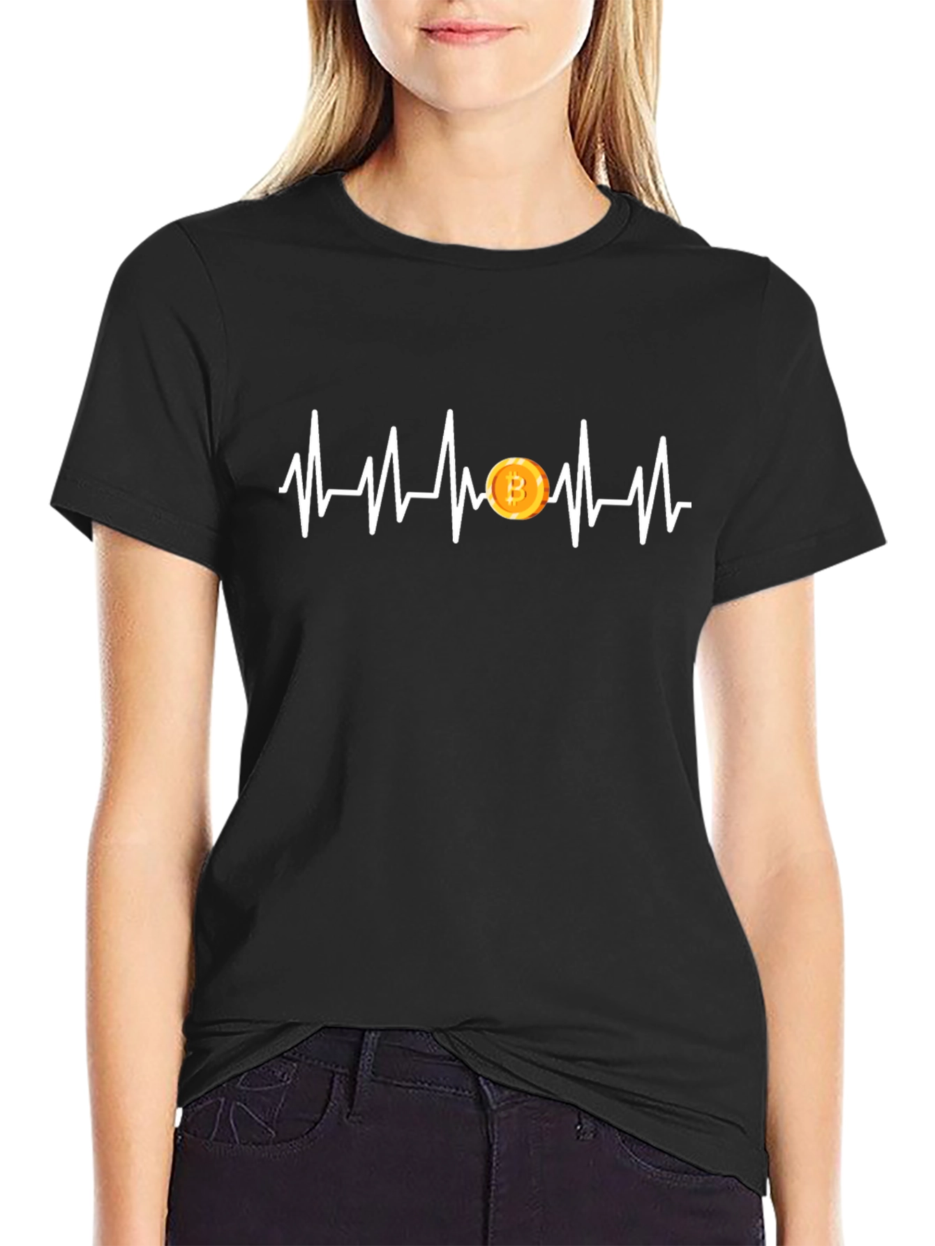 Bitcoin Heartbeat T-Shirt - Crypto Lover Tee