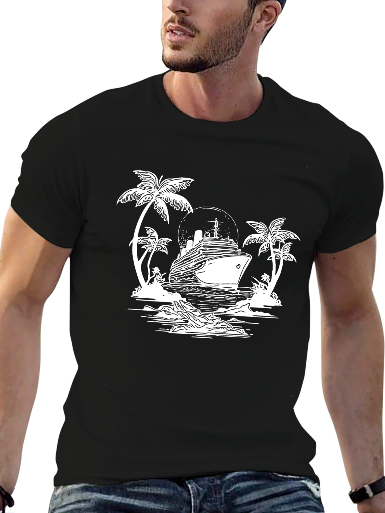 Cruise Ship Graphic T-Shirt - Island Getaway