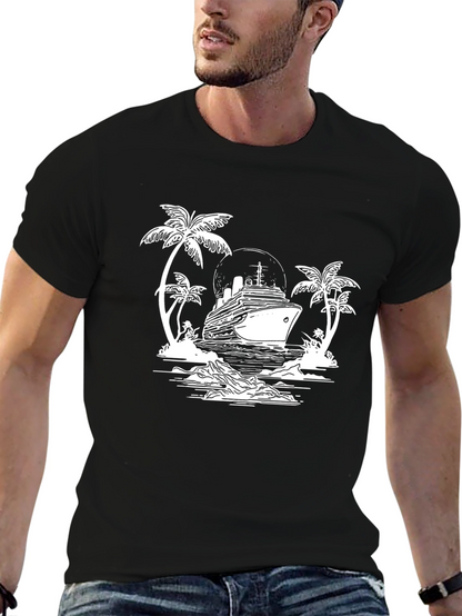 Cruise Ship Graphic T-Shirt - Island Getaway