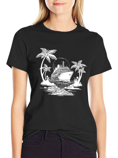 Cruise Ship Graphic T-Shirt - Island Getaway