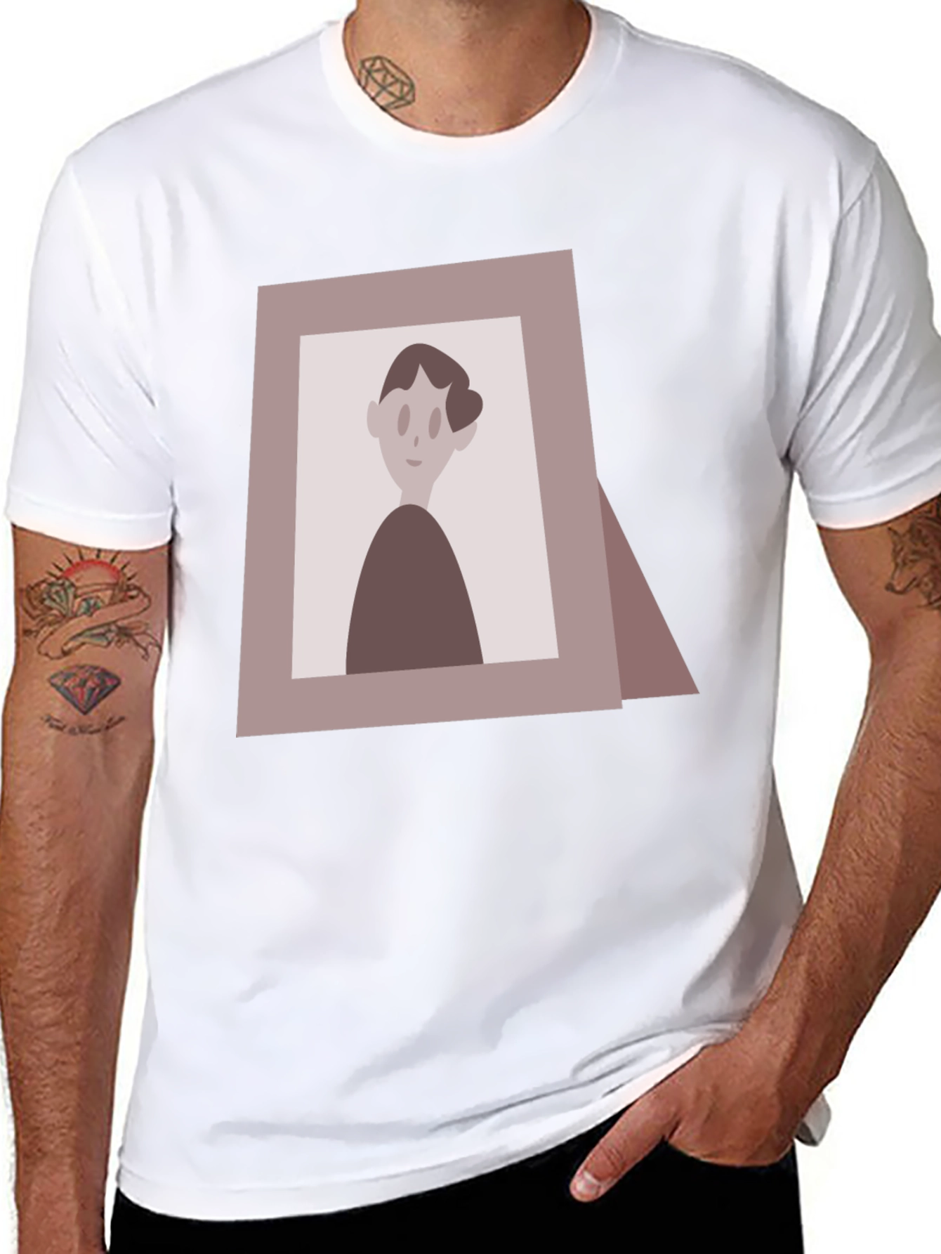 Retro Portrait Graphic T-Shirt