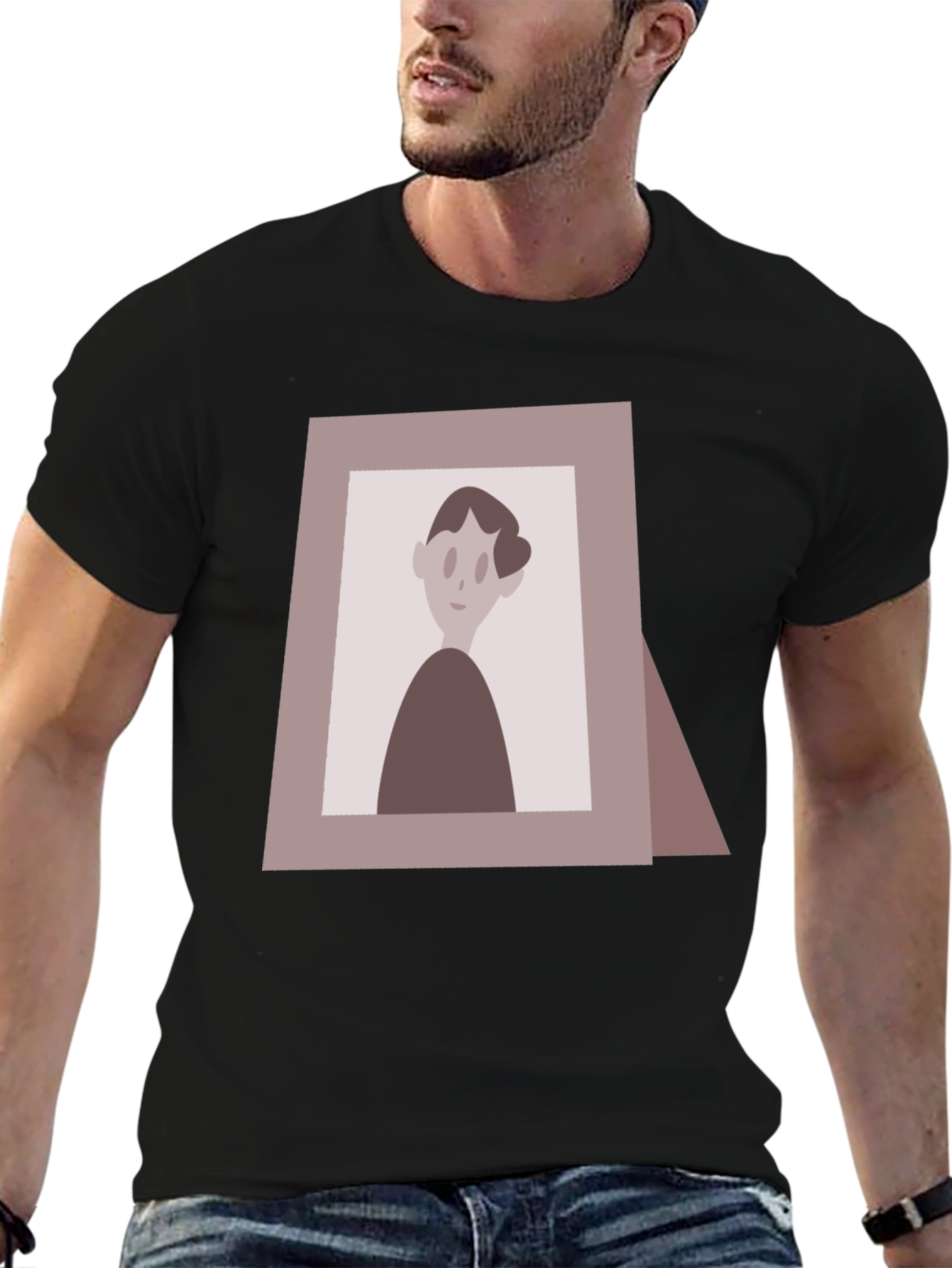 Retro Portrait Graphic T-Shirt