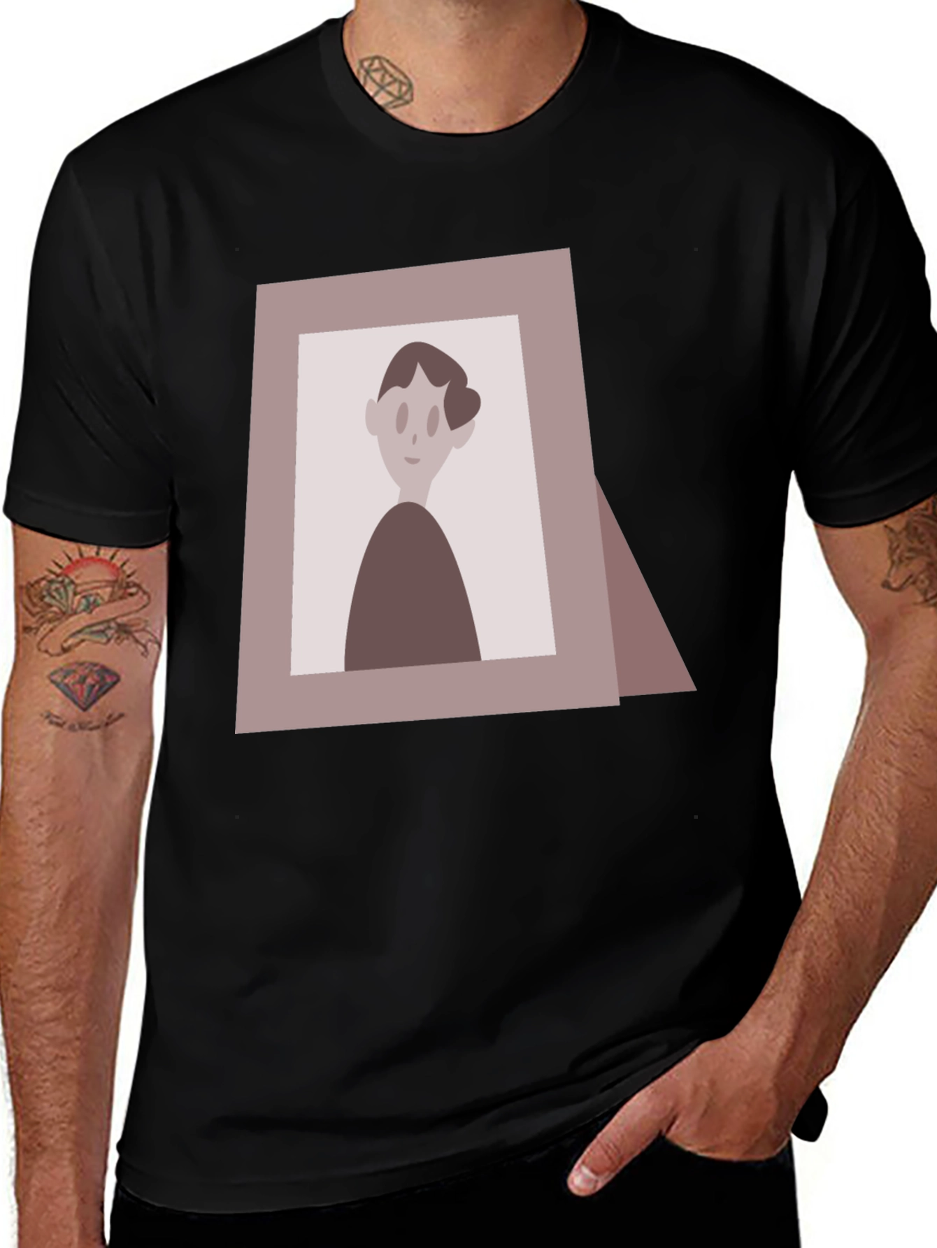 Retro Portrait Graphic T-Shirt
