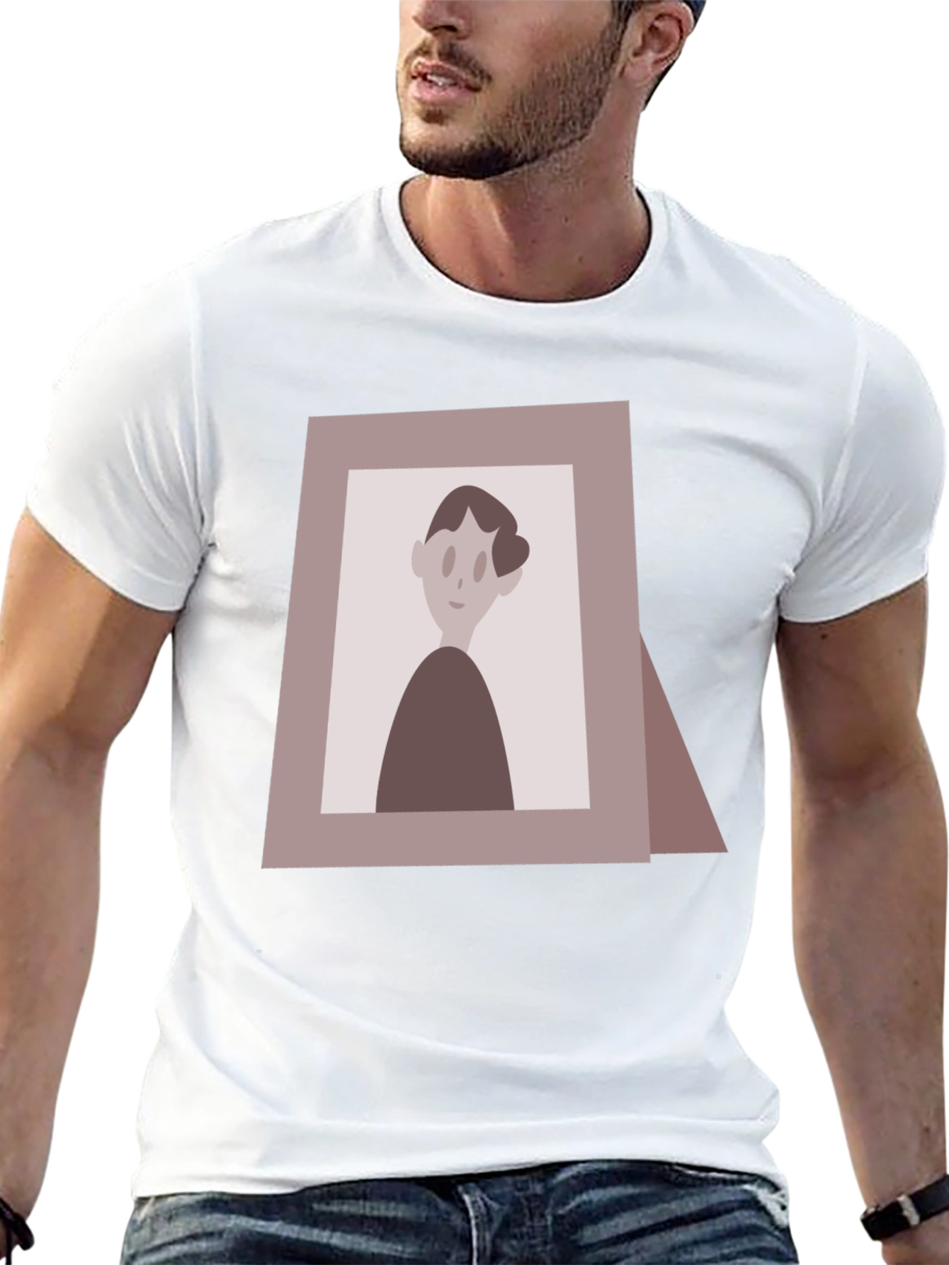 Retro Portrait Graphic T-Shirt