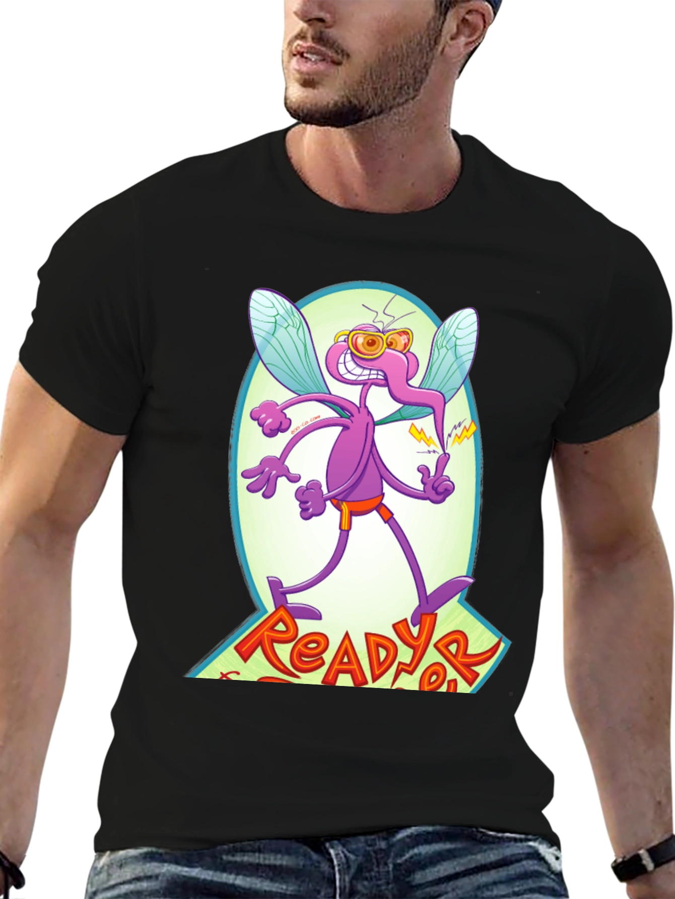 ReadyorNot! Graphic T-Shirt - Retro Cartoon Design