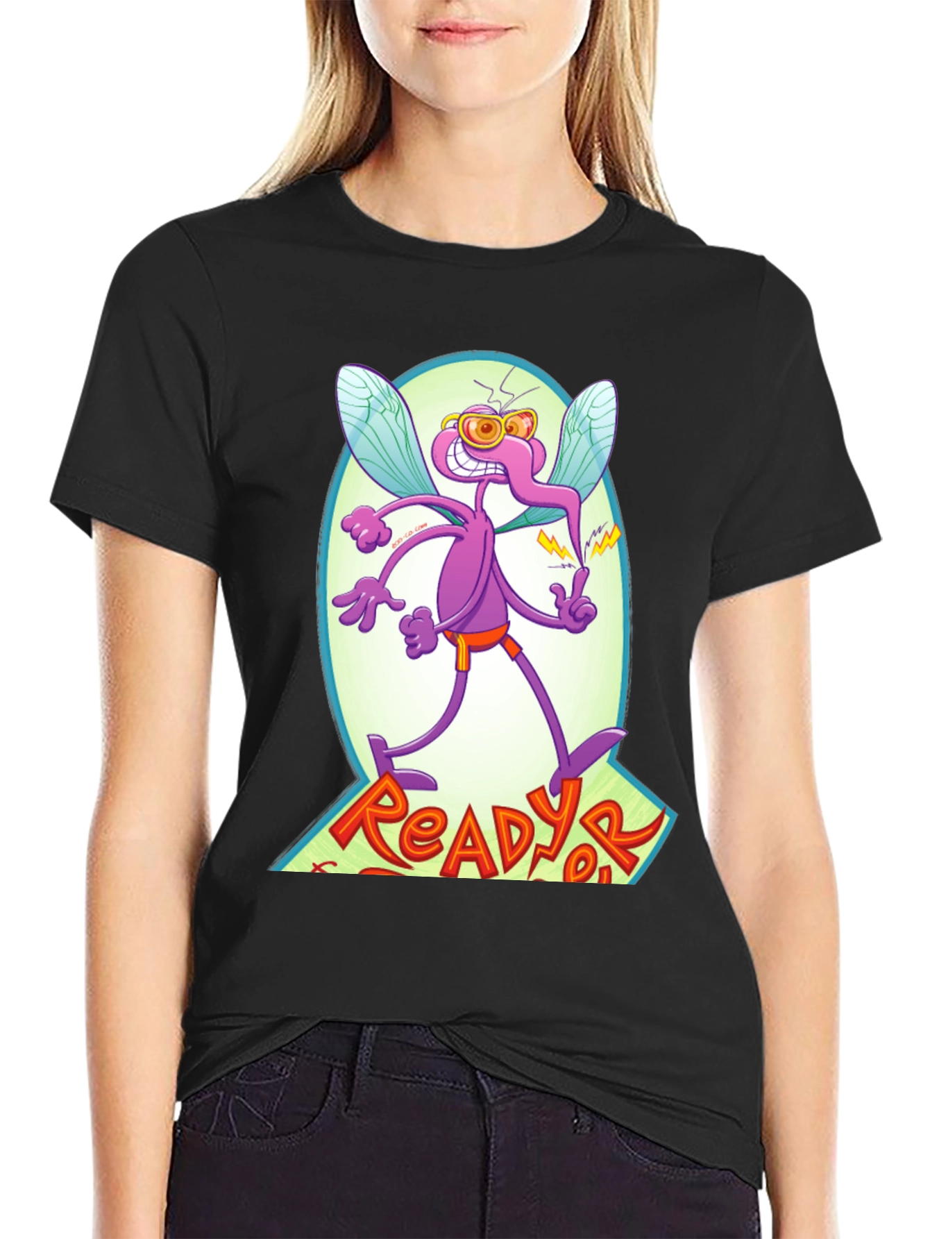 ReadyorNot! Graphic T-Shirt - Retro Cartoon Design