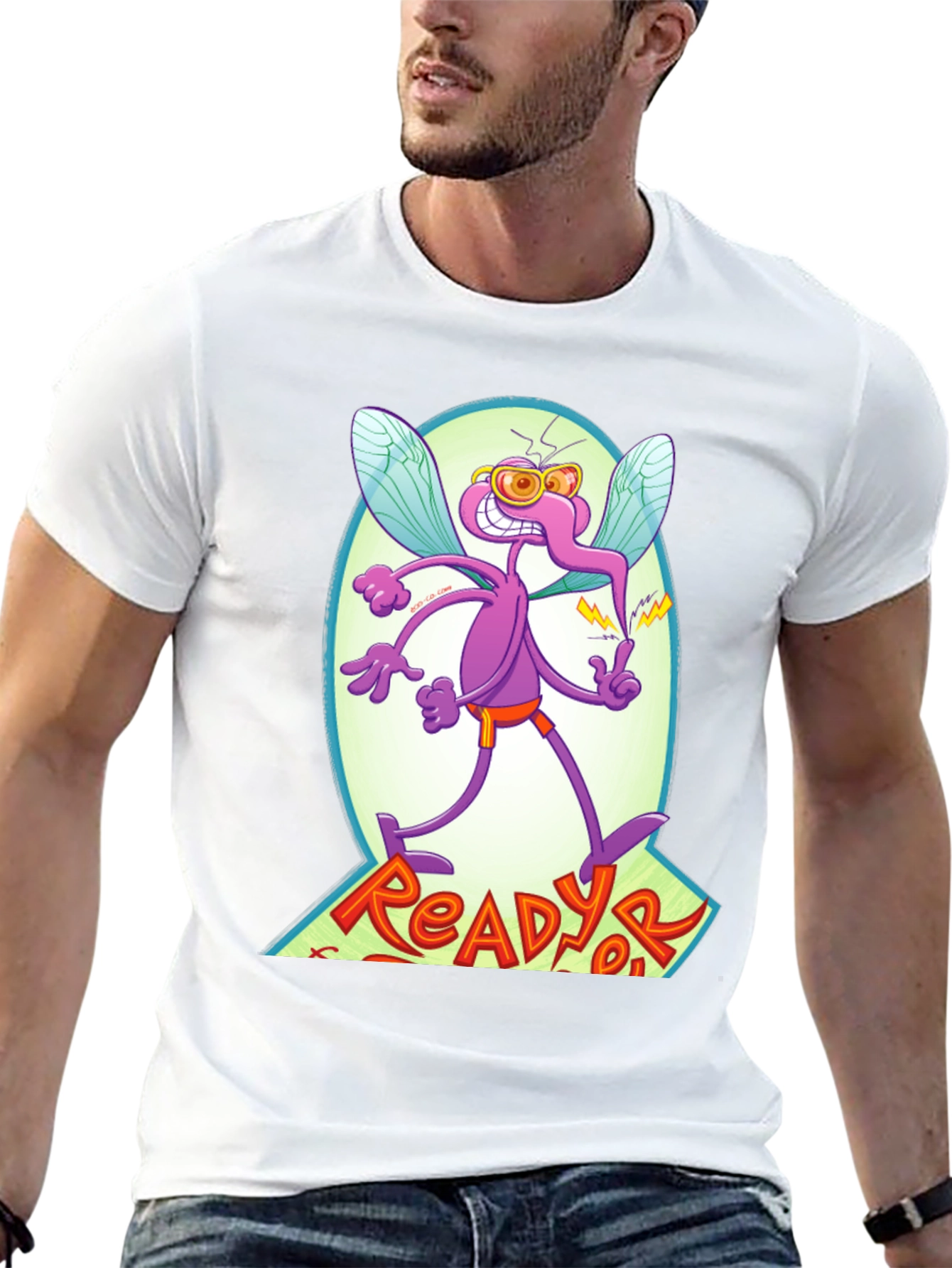 ReadyorNot! Graphic T-Shirt - Retro Cartoon Design