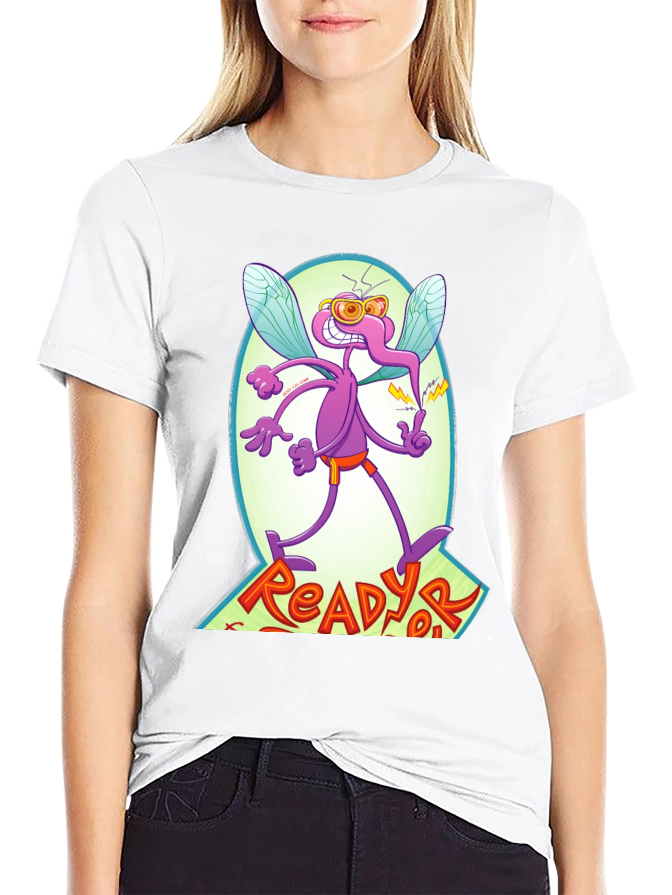 ReadyorNot! Graphic T-Shirt - Retro Cartoon Design