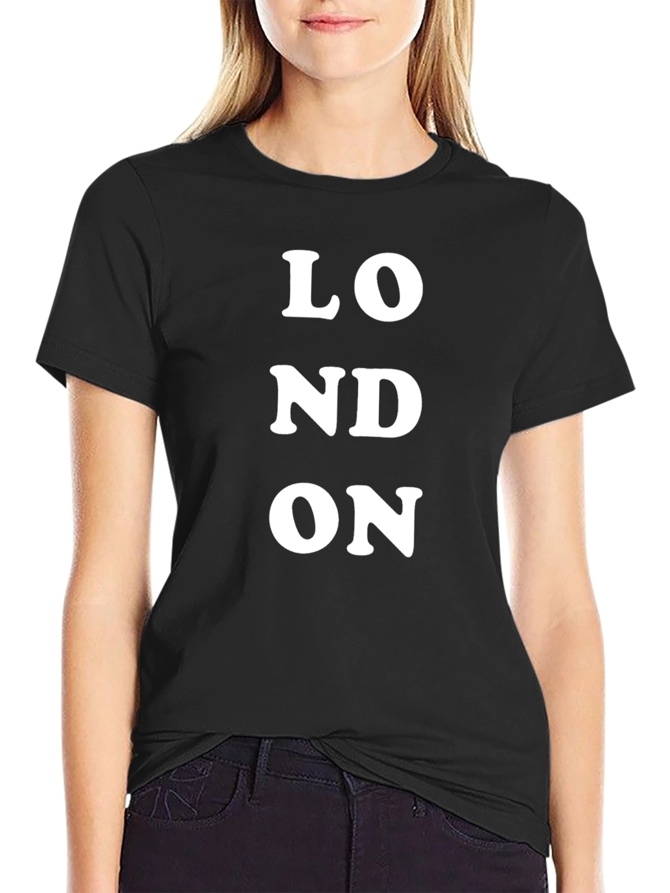 London Graphic Print Black T-Shirt