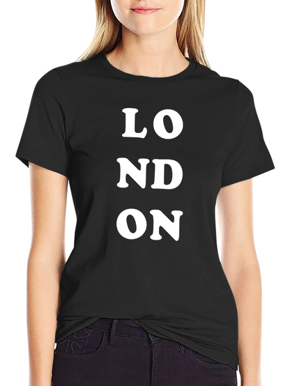 London Graphic Print Black T-Shirt