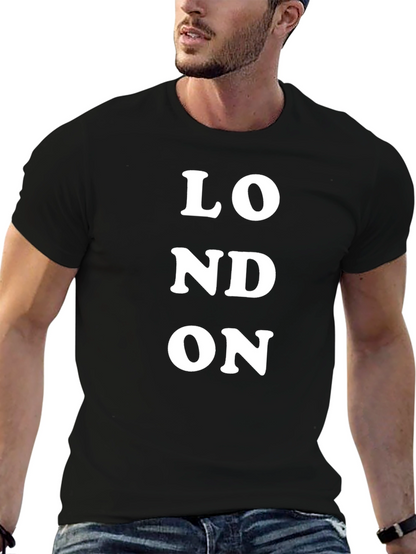 London Graphic Print Black T-Shirt