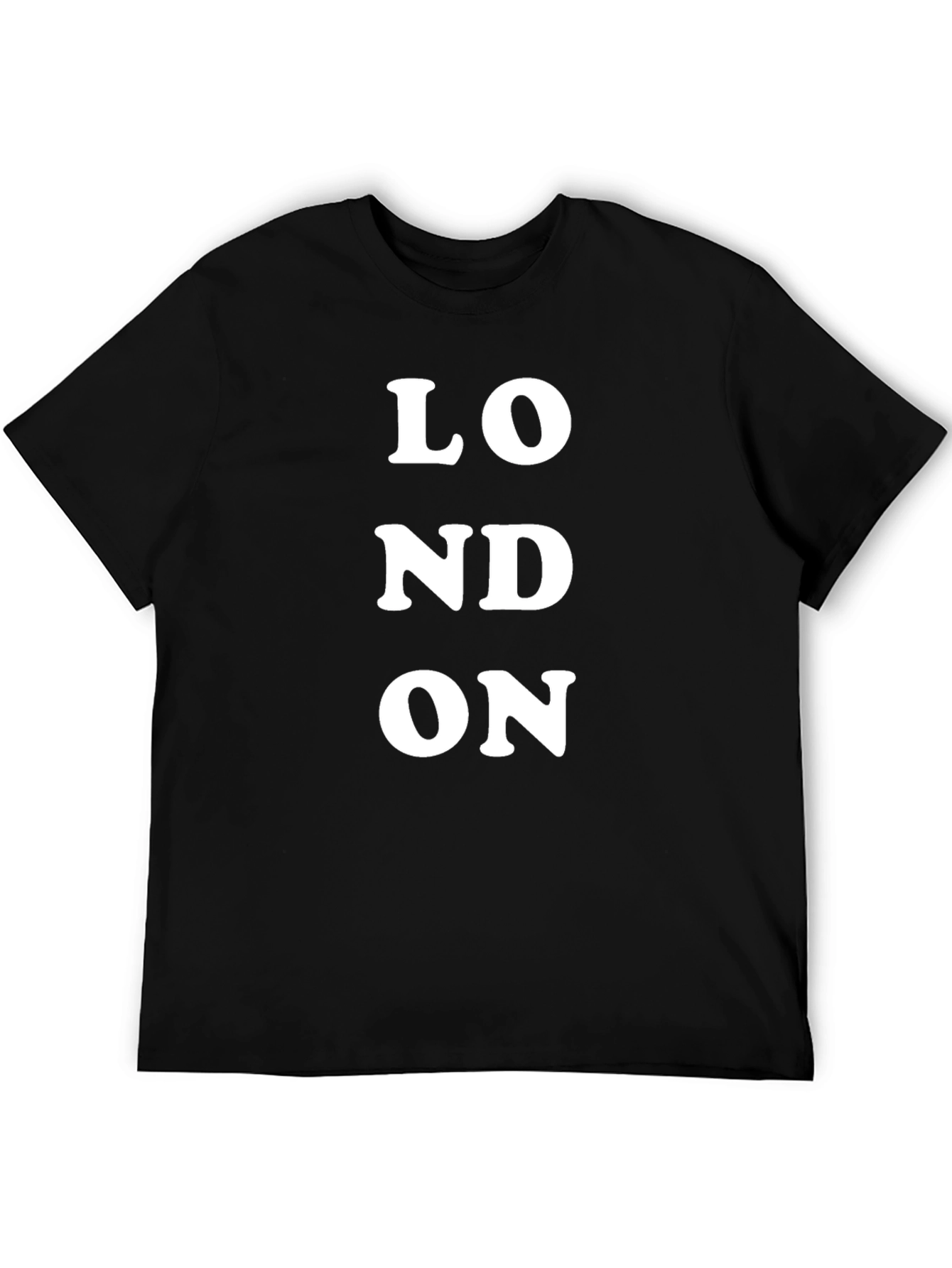London Graphic Print Black T-Shirt