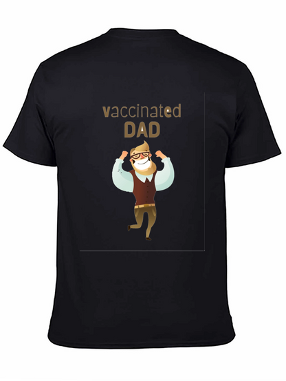 Vaccinated Dad T-Shirt - Black