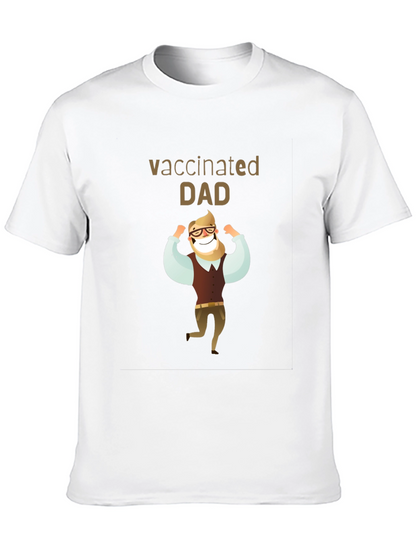 Vaccinated Dad T-Shirt - Black