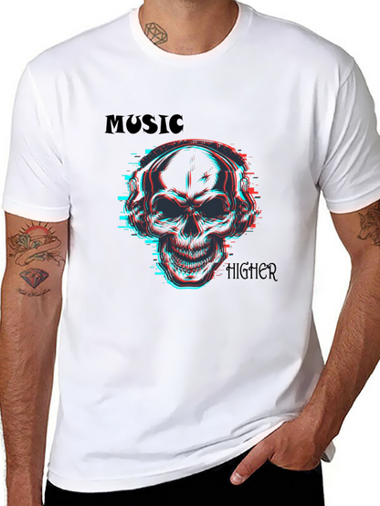 Skull Music T-Shirt - Vibrant & Edgy Design