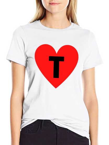 Heart T Graphic Tee - Black