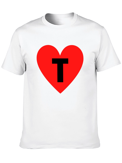Heart T Graphic Tee - Black