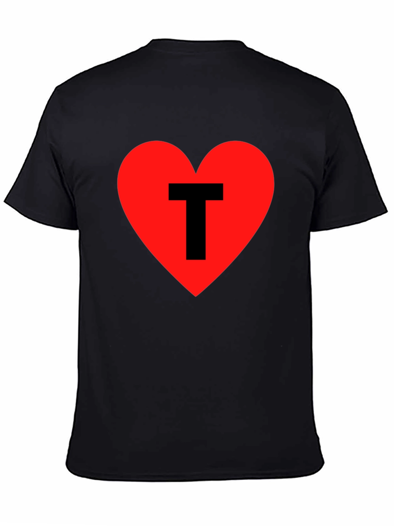 Heart T Graphic Tee - Black