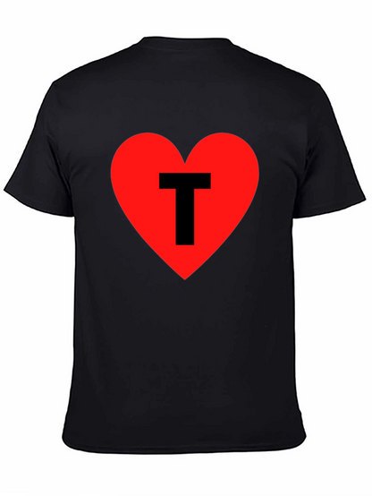 Heart T Graphic Tee - Black