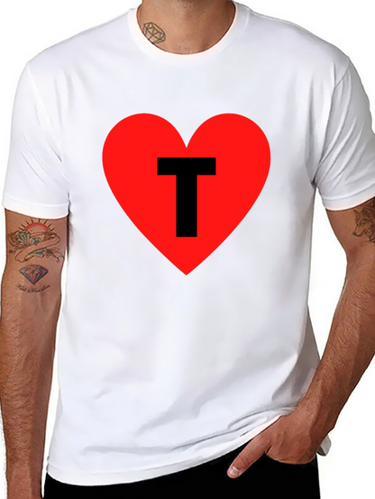 Heart T Graphic Tee - Black