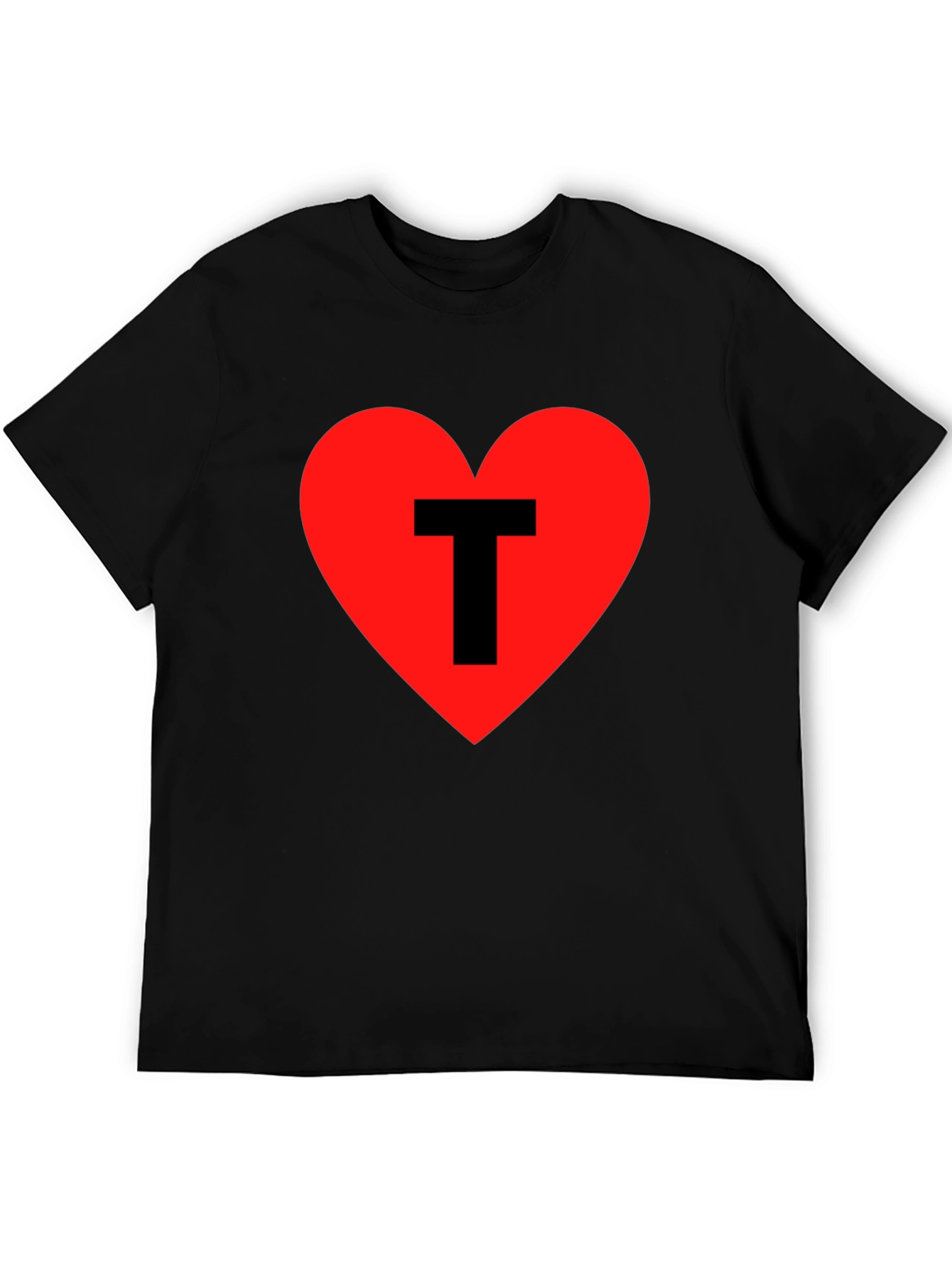 Heart T Graphic Tee - Black