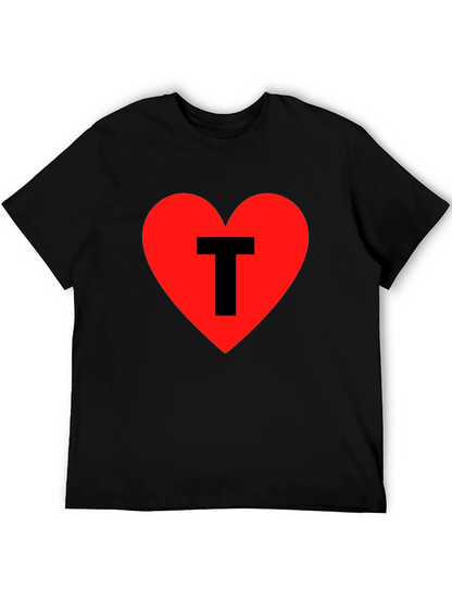 Heart T Graphic Tee - Black