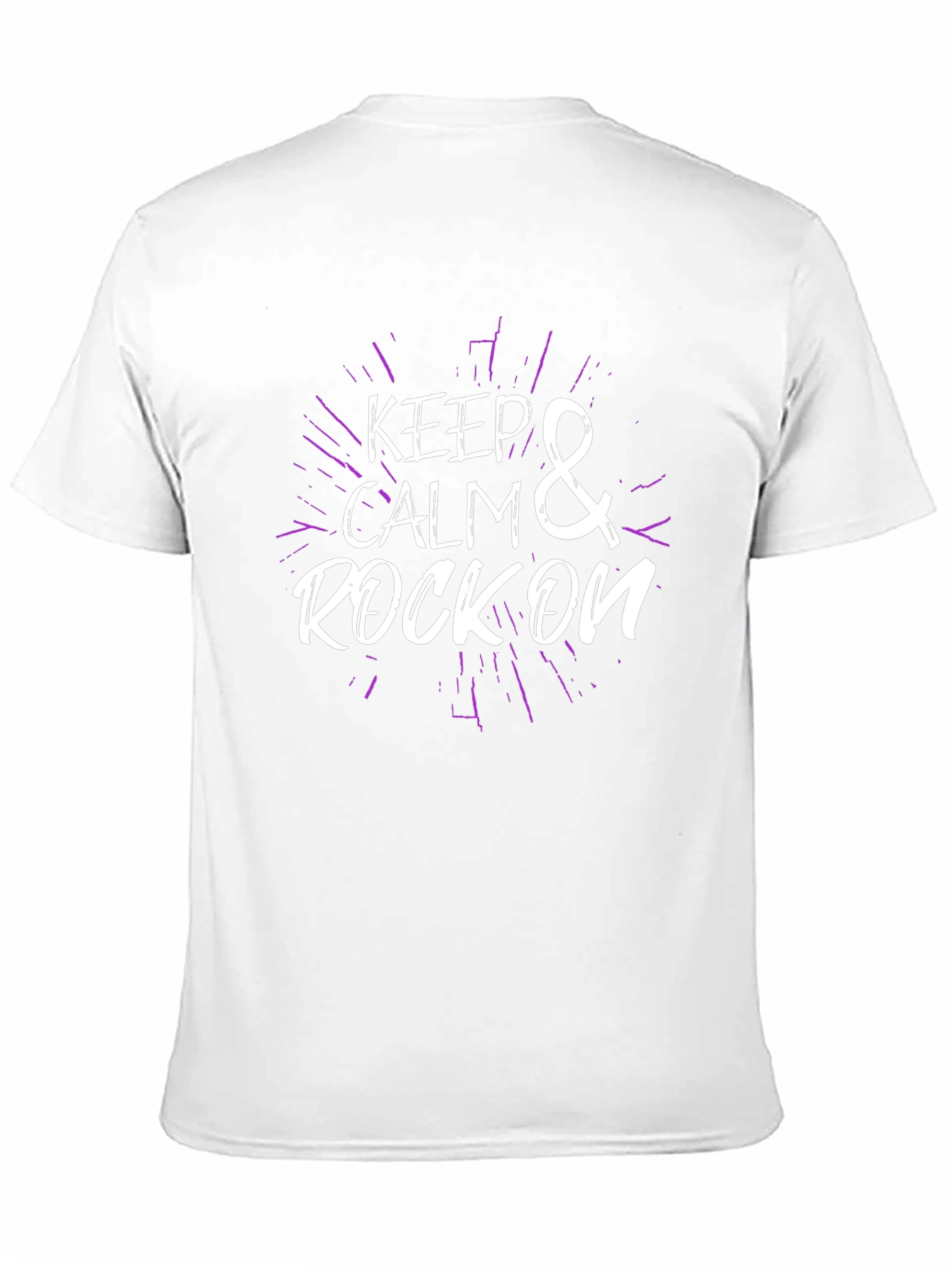 Keep Calm & Rock On Black T-Shirt