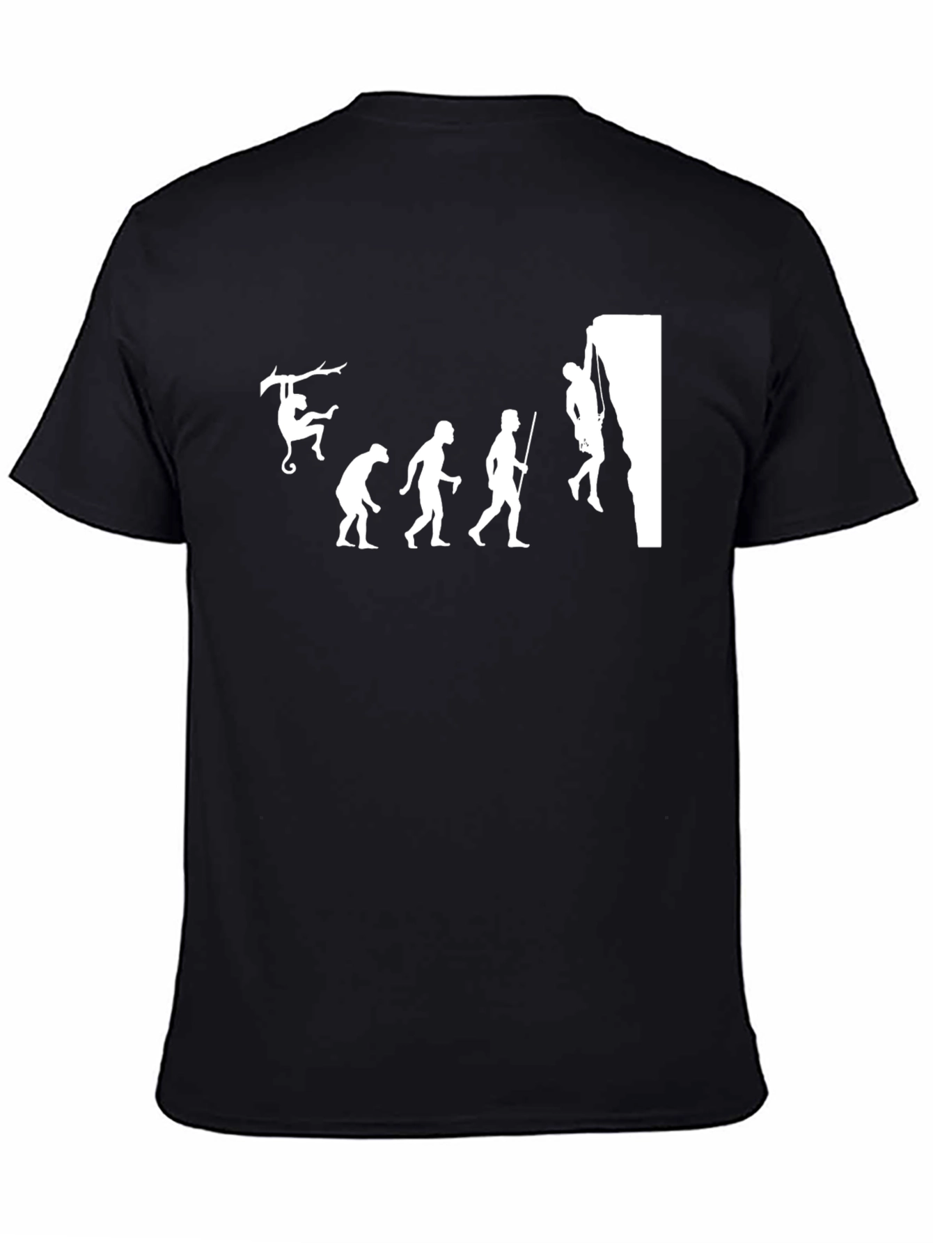 Evolution Climbing T-Shirt Black Cotton Tee
