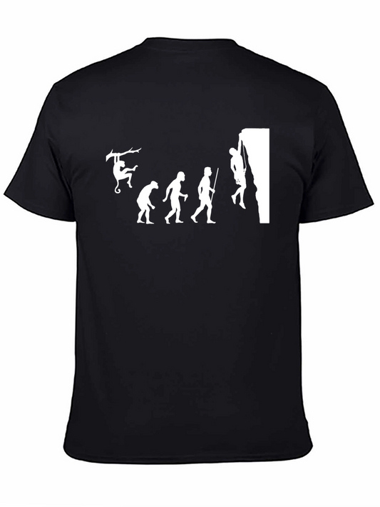 Evolution Climbing T-Shirt Black Cotton Tee