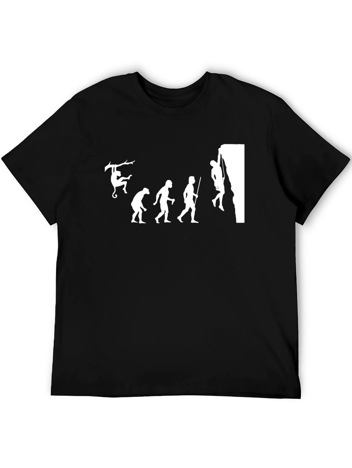 Evolution Climbing T-Shirt Black Cotton Tee