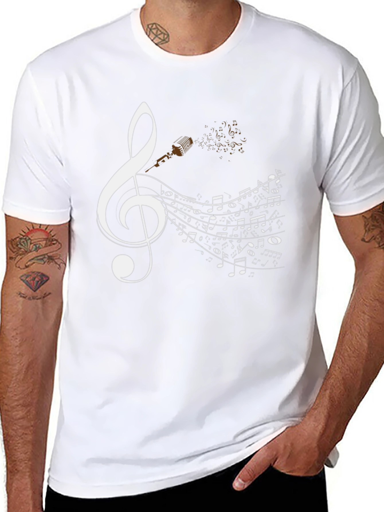 Musical Notes Graphic Tee