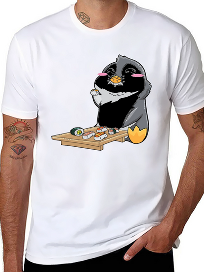 Sushi Penguin Graphic Tee