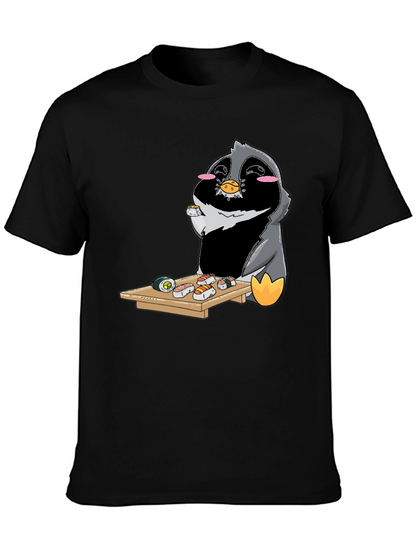 Sushi Penguin Graphic Tee