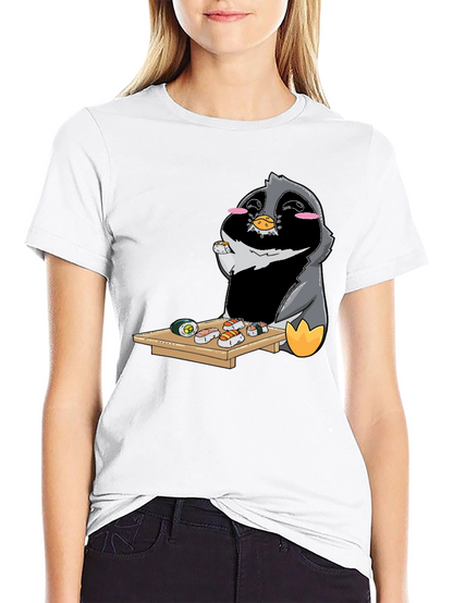 Sushi Penguin Graphic Tee