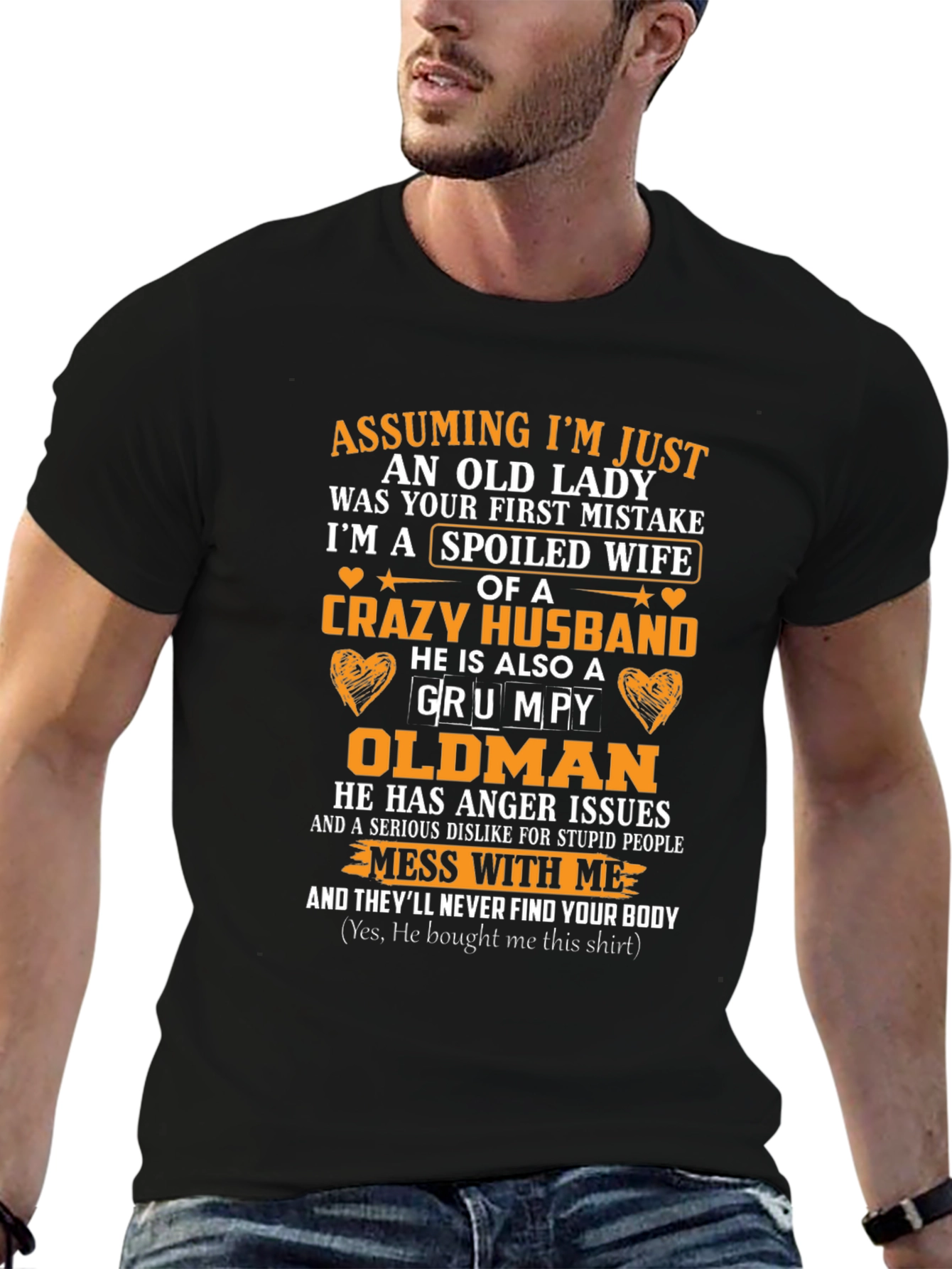Spoiled Wife Crazy Husband T-Shirt