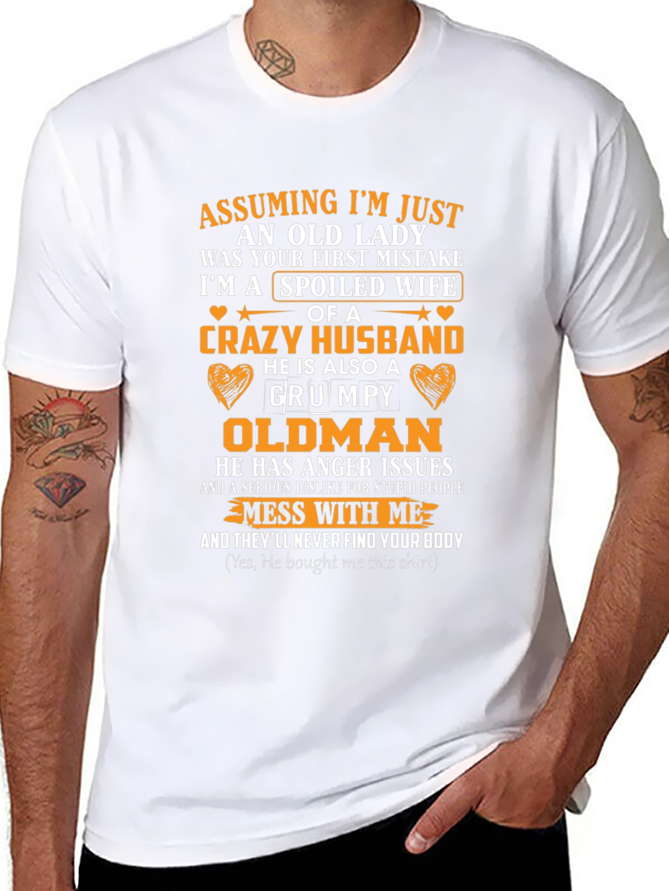 Spoiled Wife Crazy Husband T-Shirt