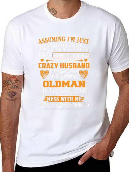 Spoiled Wife Crazy Husband T-Shirt