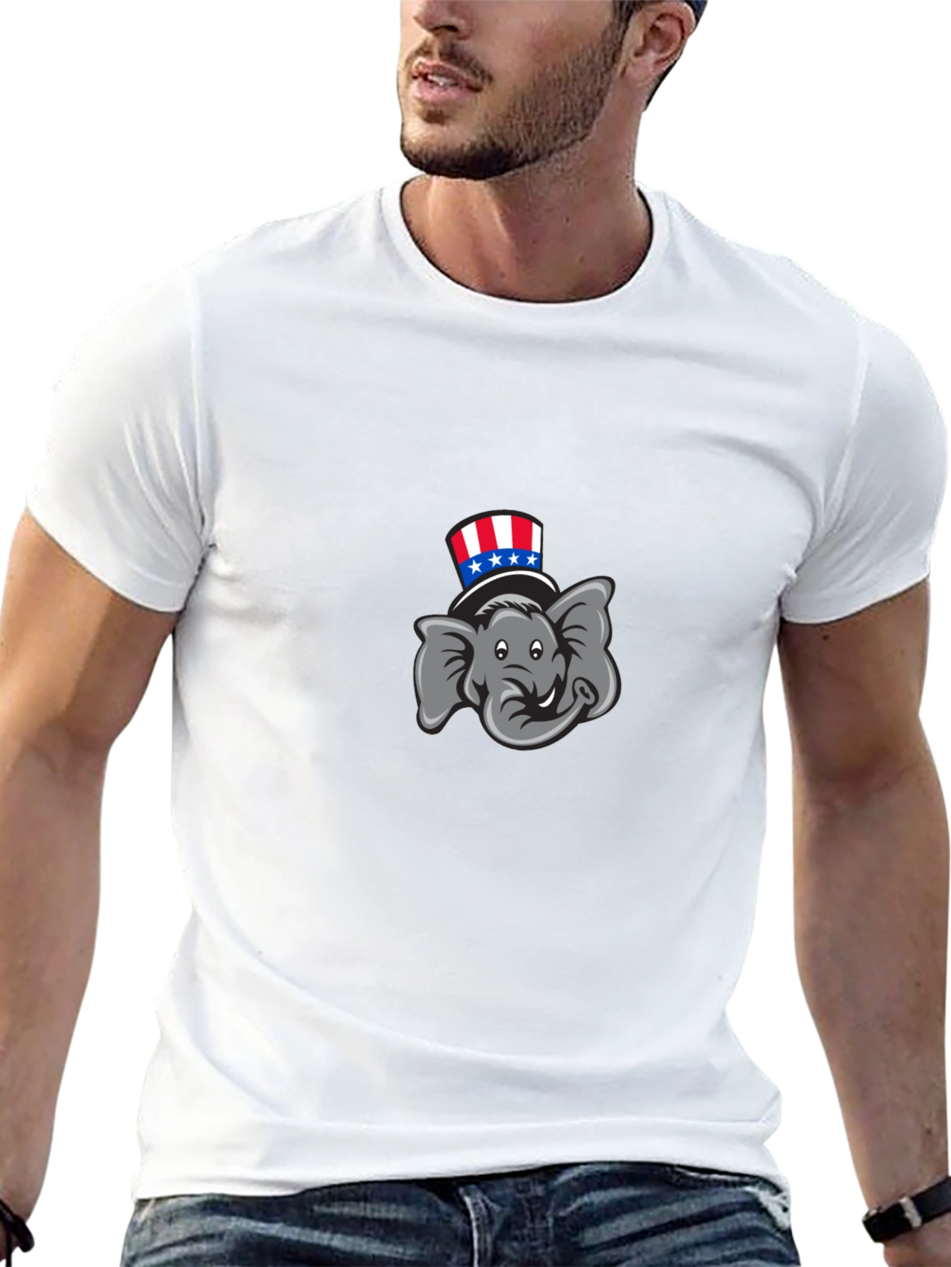 Elephant Political Tee - USA Pride