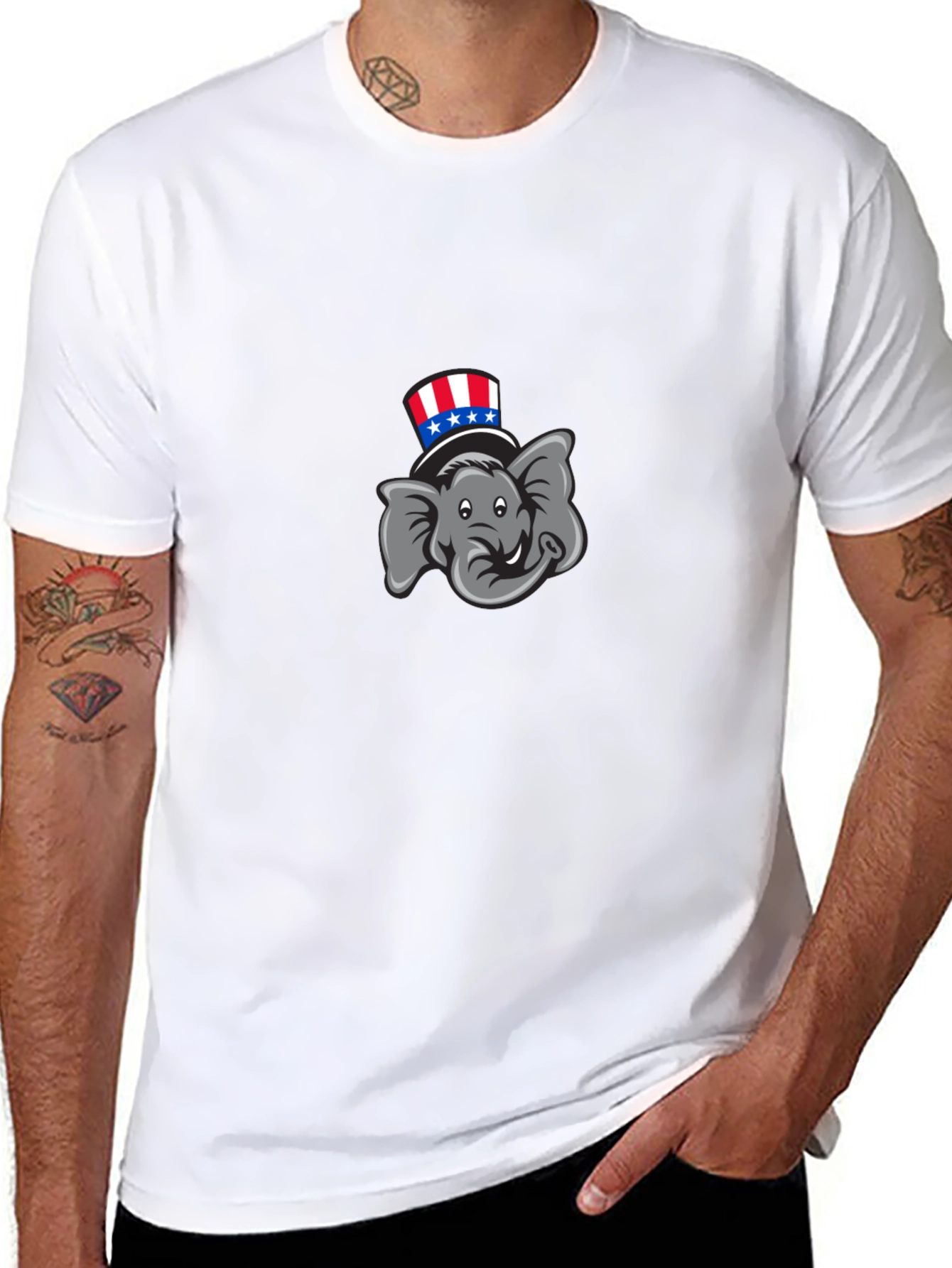 Elephant Political Tee - USA Pride