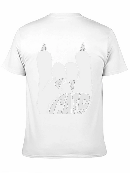 Cats Rock Graphic T-Shirt - Black Cotton Tee