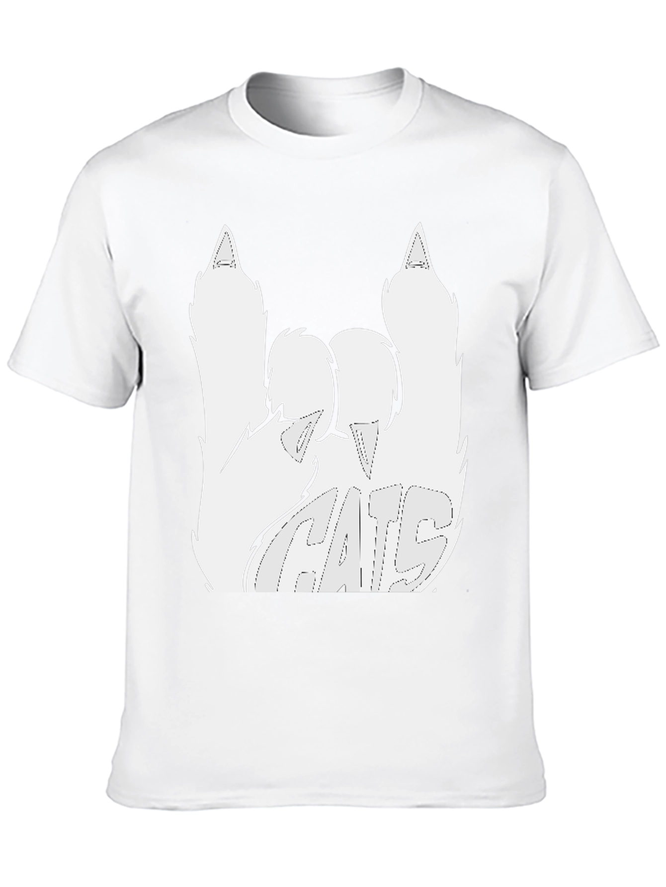 Cats Rock Graphic T-Shirt - Black Cotton Tee