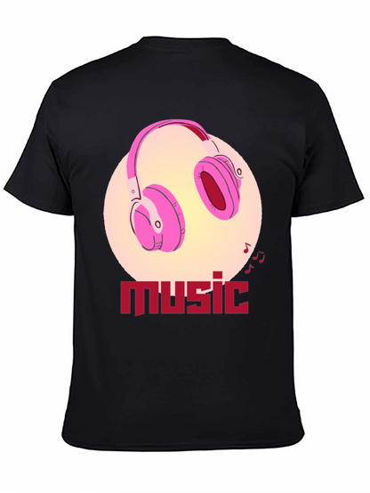 Music Headphones T-Shirt - Stylish Graphic Tee