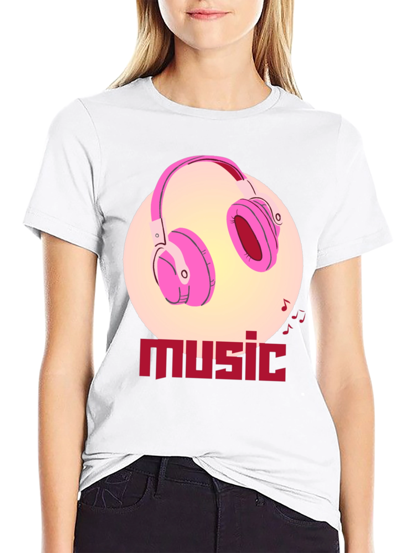 Music Headphones T-Shirt - Stylish Graphic Tee