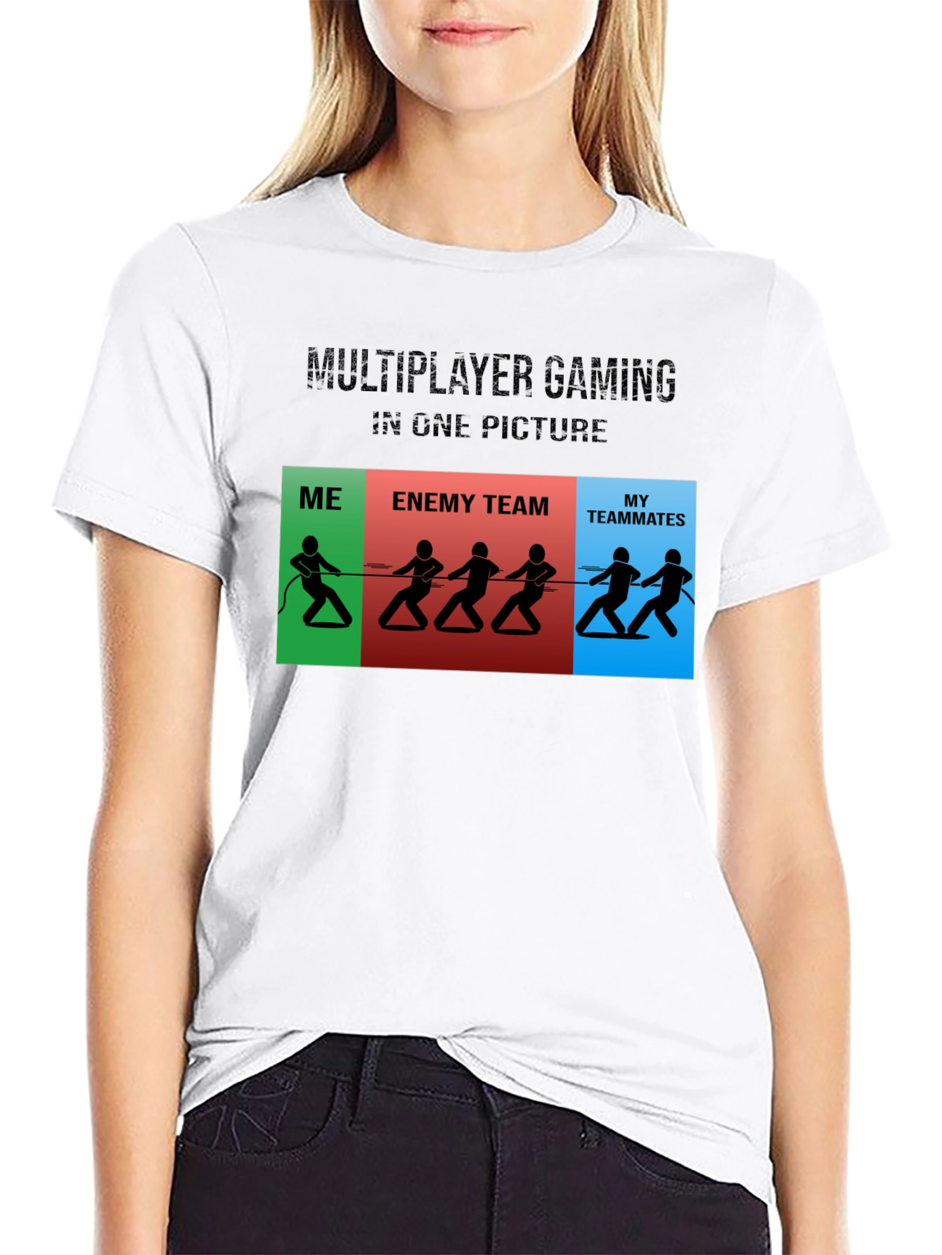 Multiplayer Gaming Funny Graphic T-Shirt