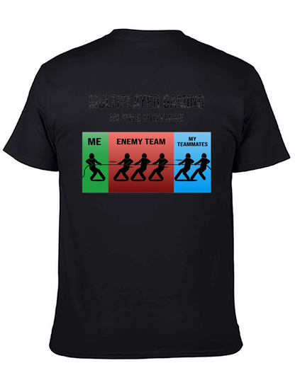 Multiplayer Gaming Funny Graphic T-Shirt