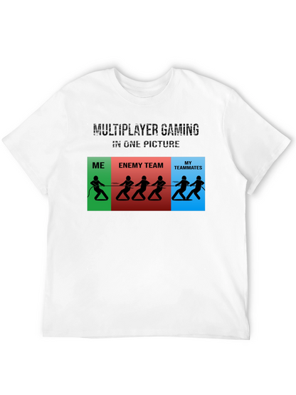 Multiplayer Gaming Funny Graphic T-Shirt