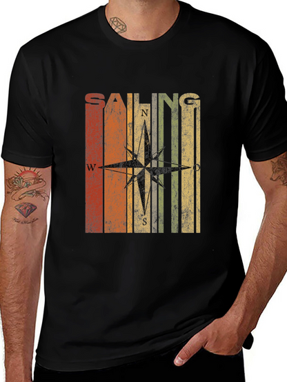 Retro Sailing Compass T-Shirt