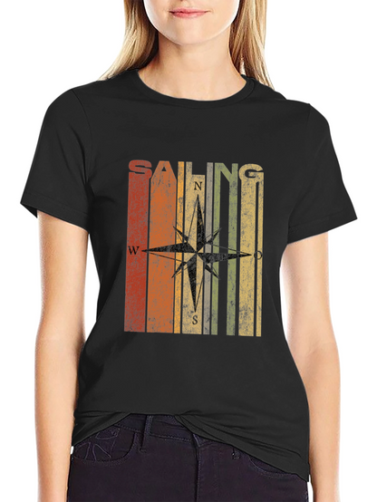 Retro Sailing Compass T-Shirt