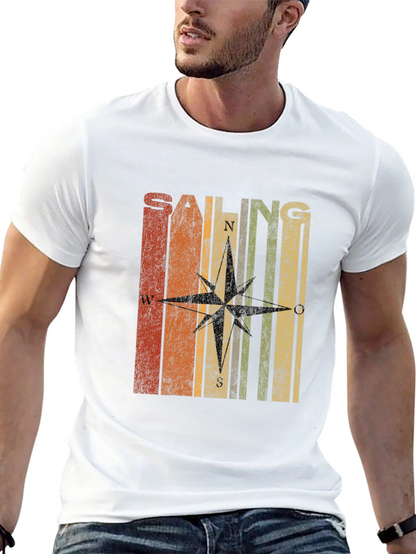 Retro Sailing Compass T-Shirt